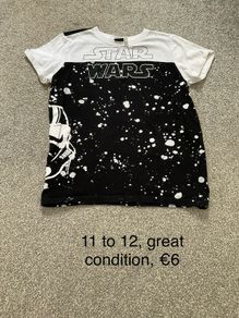 Star Wars t shirt, 11 to 12