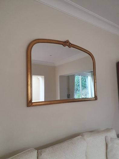 Large Decorative Gold Framed Wall Mirror - 128cm x 96cm