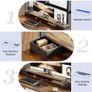 Electric Adjustable Height Desk with 2 Drawers, 120 x 60 cm, Stable Sit-Stand Desk Image 4