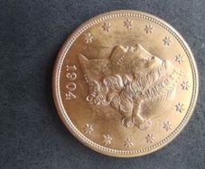 Gold coin 20 Dollars 1904