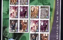 2000 Ireland Celebrating the Millennium Commemorative Stamp Series 3 Discoveries Sheet Fine CDS Used Fine Used with Dublin cancel of 29th February 2000 (First day of issue) on envelope extract
