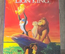The Lion King 1995 Giant Poster Vintage Rare HTF Disney Classics Video Release Promotional Item