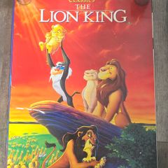 The Lion King 1995 Giant Poster Vintage Rare HTF Disney Classics Video Release Promotional Item
