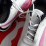 New pink white and navy junior puma trainers Image 3