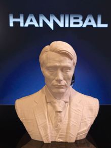 3D Printed Mad Mikkelsen as Dr. Hannibal Lecter