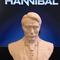 3D Printed Mad Mikkelsen as Dr. Hannibal Lecter
