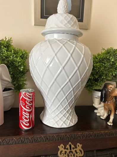 Paul Costello white ceramic Urn