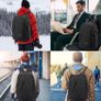 Anti-Theft Laptop Backpack,Business Travel Backpack Bag with USB Charging Port Lock,Water Resistant College School Computer Rucksack Work Backpack Image 6