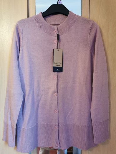 BNWT - GALLERY merino blend cardigan UK 8-10