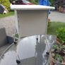 Metal side cabinet, painted white, D18 Image 7