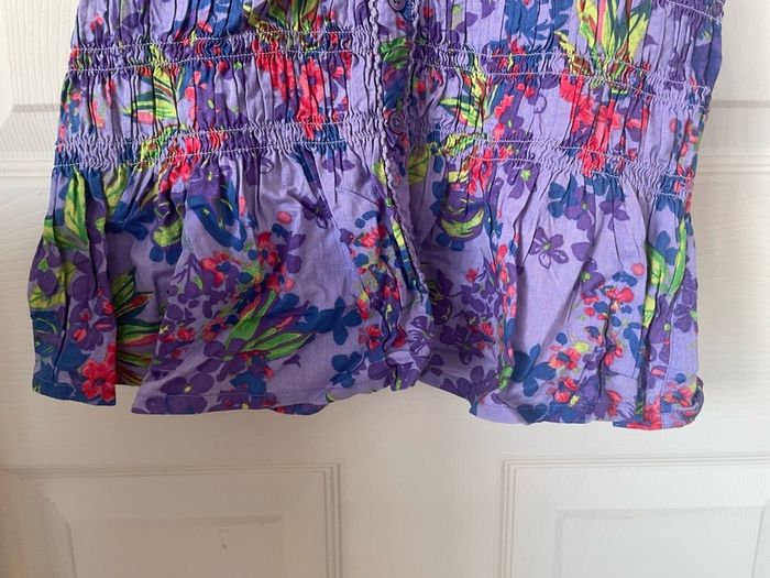 Women's Purple Floral Blouse Cami