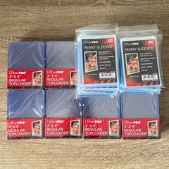 8x Packs of Ultra Pro Top Loaders and 4x Packs of Penny Sleeves Brand New Sealed Pokemon TCG