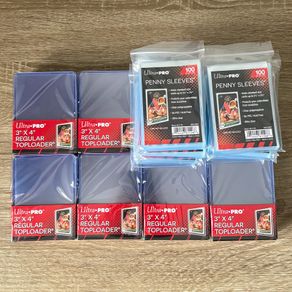 8x Packs of Ultra Pro Top Loaders and 4x Packs of Penny Sleeves Brand New Sealed Pokemon TCG
