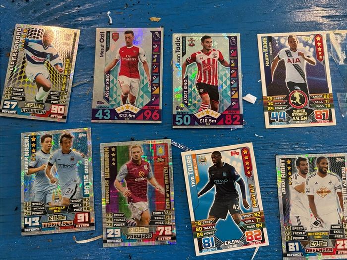 Match Attax Premier League 2014 15 Card Lot Gold Rooney LE, Shiny Inserts & Tin