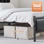Single Bed Frame with Upholstered Headboard, 3ft Metal Beds with Sturdy Steel Slats Support Platform, Black Single Bed with Storage, Noise Free, Easy Assembly Image 3