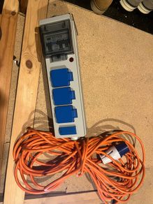 Portable 230v mains unit for camping
