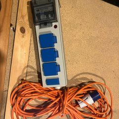 Portable 230v mains unit for camping