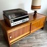Vintage Retro Mid Century Scandinavian Teak Sideboard/Record Cabinet Image 4