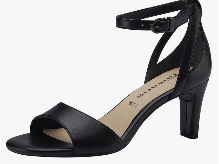 Tamaris Leather Black Sandals - EU size 37 - New