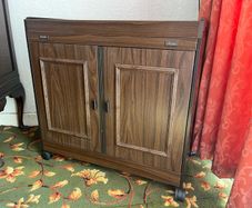 Vintage Philips Hostess Heated Trolley Retro Serving Cabinet on Wheels