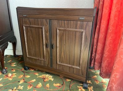 Vintage Philips Hostess Heated Trolley Retro Serving Cabinet on Wheels