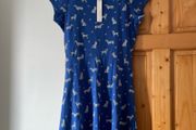 Red Herring dog lover blue mix light dress size 10