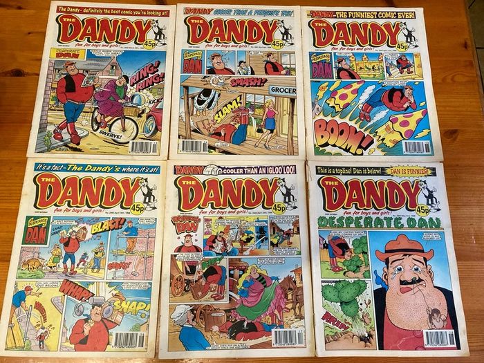 Comics: 'The Dandy' 1996,1998 and 1999 (73 numbers)