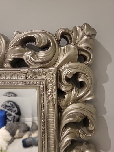 Ornate Silver Effect Mirror