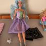 1 Barbie doll with clothes accessories and 1 smaller doll Image 2