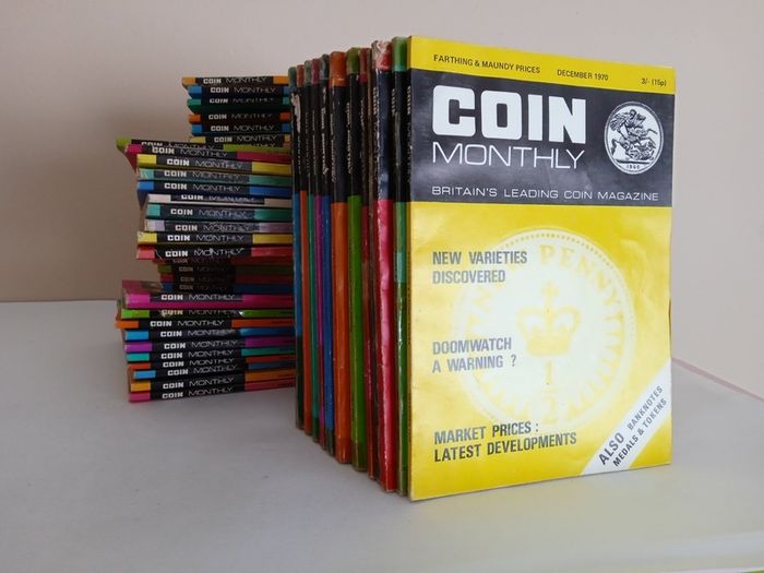 Coin Monthly: The Magazine for All Coin Collectors (43 Volumes) January, 1970 - December, 1974 (GT560)