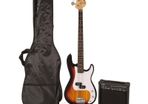 Bass Guitar Pack Amp Strap Cable Case Tuner