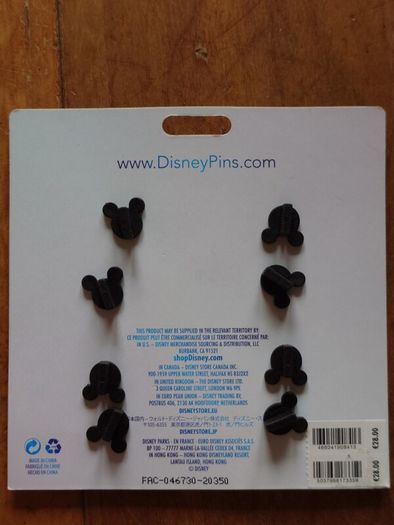 Disney Robot Mickey Stitch Minnie Donald Pin Set
