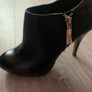 Vince Camuto black leather high heel boots Image 2