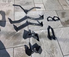 Home gym bundle - cable attachments & bench.