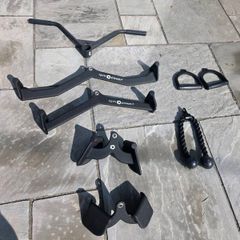 Home gym bundle - cable attachments & bench.
