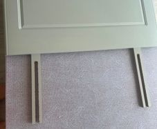 single bed and headboard
