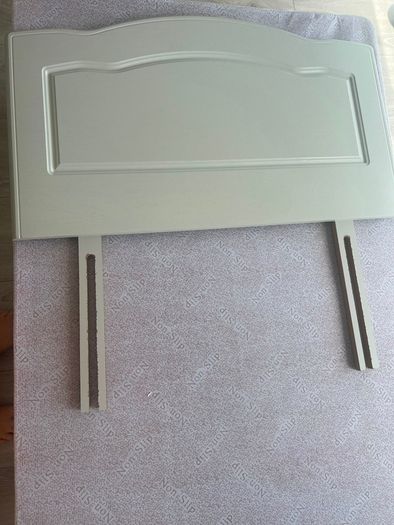 single bed and headboard