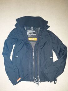 Superdry black Double  Black label size small