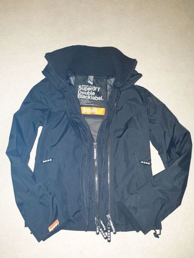 Superdry black Double  Black label size small