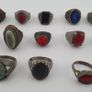 Antique Lot of 15 Bohemian Brass Rings  Assorted Ethnic & Tribal Designs Image 9