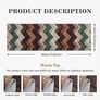 Boho Runner Rugs for Hallway Non Slip 60x180cm, Geometric Washable Kitchen Carpet Runner, Bohemian Long Hall Rug for Entryway Bedroom Laundry Living Room, Low Pile Non Shedding, Brown Green Image 2