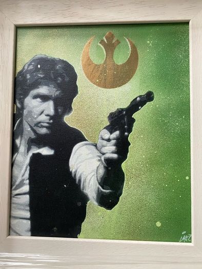 L.A. Hart (born 1973, contemporary Irish stencil and spray-paint artist known for pop-culture portraits like David Bowie,