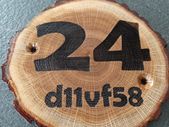 150mm door number plaque with Eircode