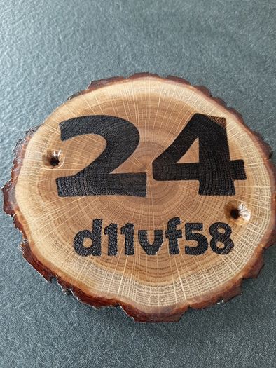 150mm door number plaque with Eircode