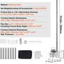 Portable Stainless Steel Camping Wood Stove, 203.2cm Chimney, 11.47L Firebox, 8 Chimney Pipes, Gloves Included, Wood-Burning Tent Stove for Outdoor Cooking & Heating Image 6