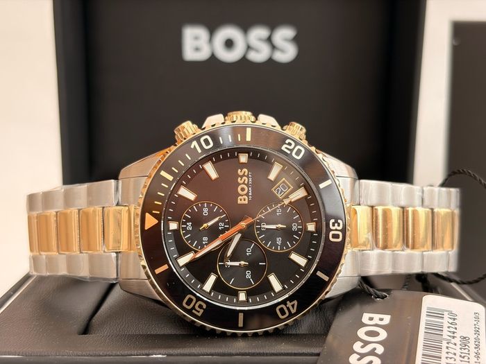 Hugo Boss Mens Gold Steel Case Watch 1513908