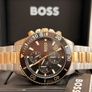 Hugo Boss Mens Gold Steel Case Watch 1513908 Image 5