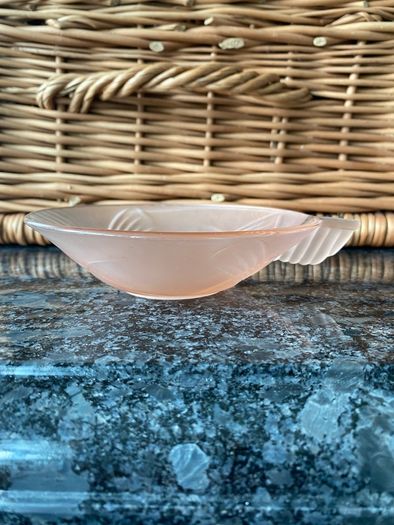 cups - pink cut glass