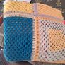 Handmade crochet Throw Kitsch Style Vintage Granny Chic Image 3