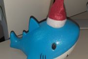 Color changing Christmas whale light